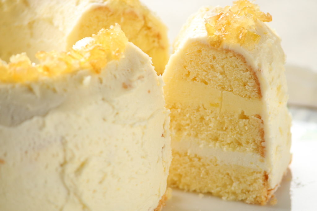国産レモンのバタークリームケーキ